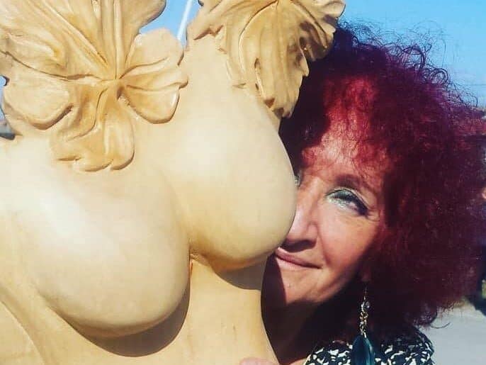 photo de la sculptrice Joëlle Couderc