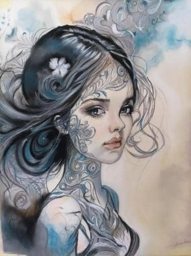 La femme bleue 2024